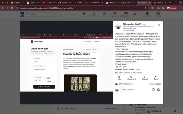 AI Blog Companion 🧠