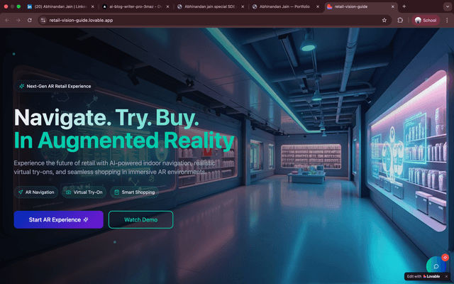 Virtual 3D Store 🛍️